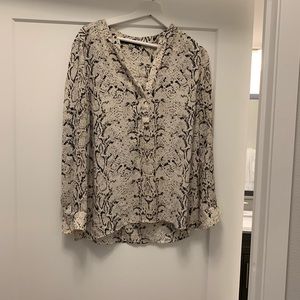 Snake Skin Blouse, Size Medium